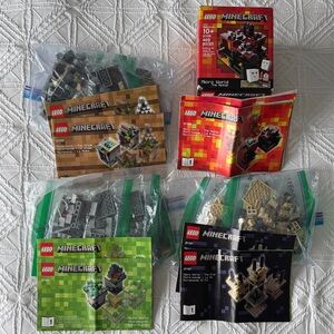 LEGO | Minecraft | 21102 | 21105 | 21106 | 21107 | 99.9% Complete